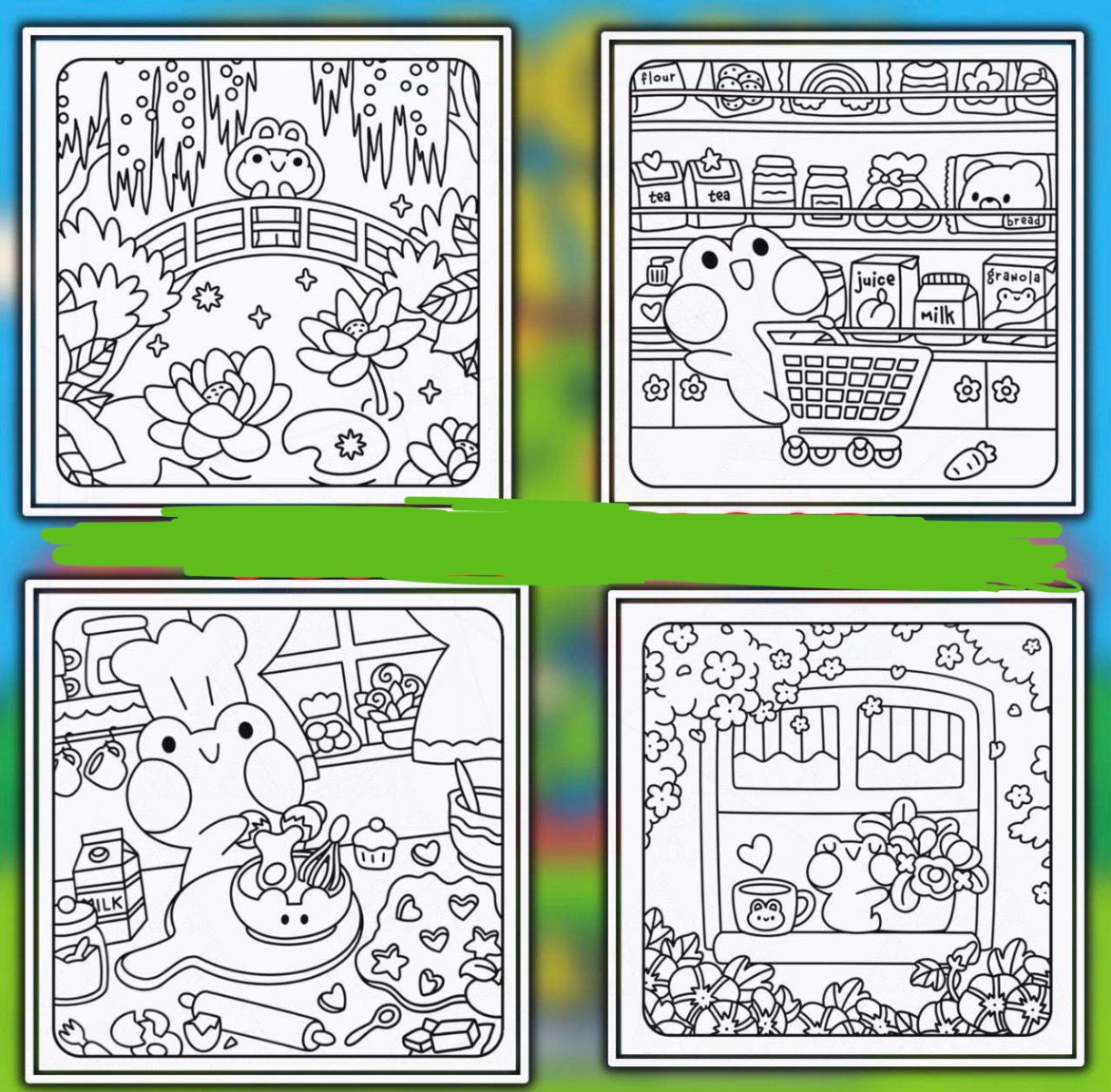 St. x Coloring Book - Froggy Days