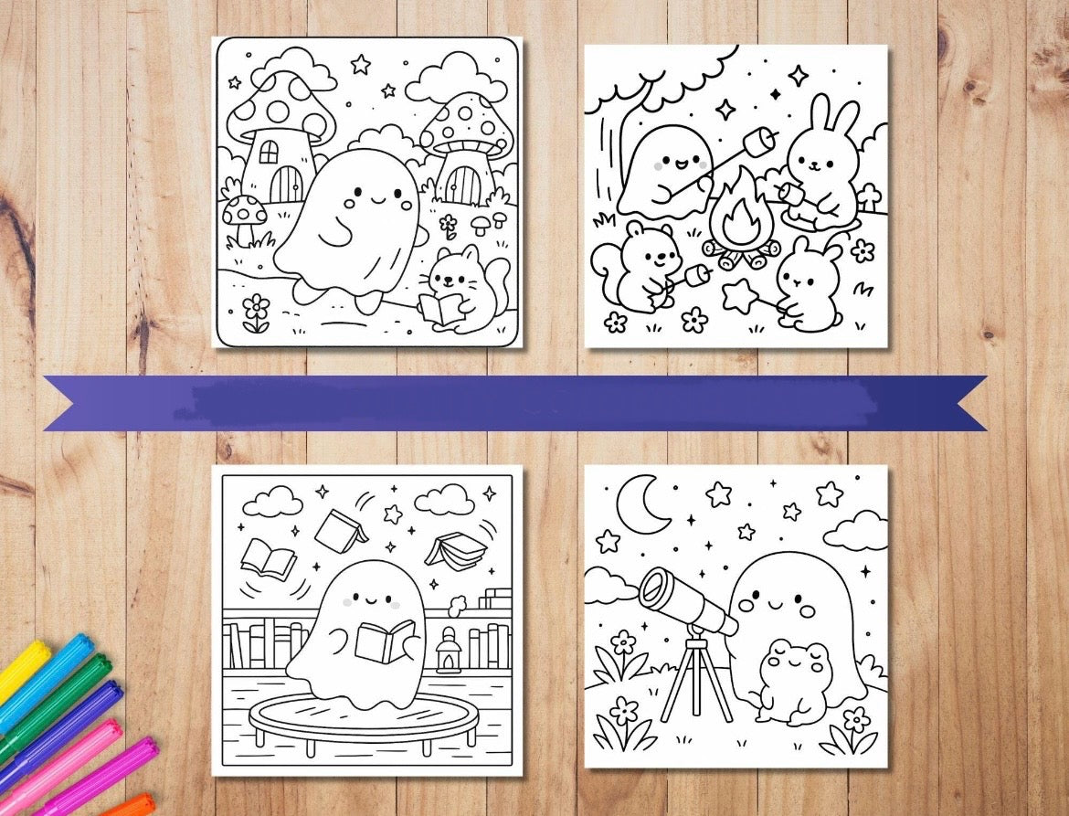 St. x Coloring Book - Spooky Whispers