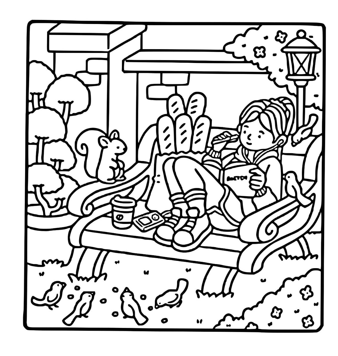 St. x Coloring Book - Girl Moments