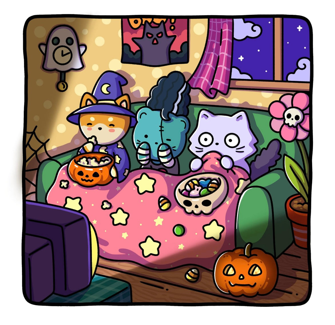 St. x Coloring Book - Spooky Friends