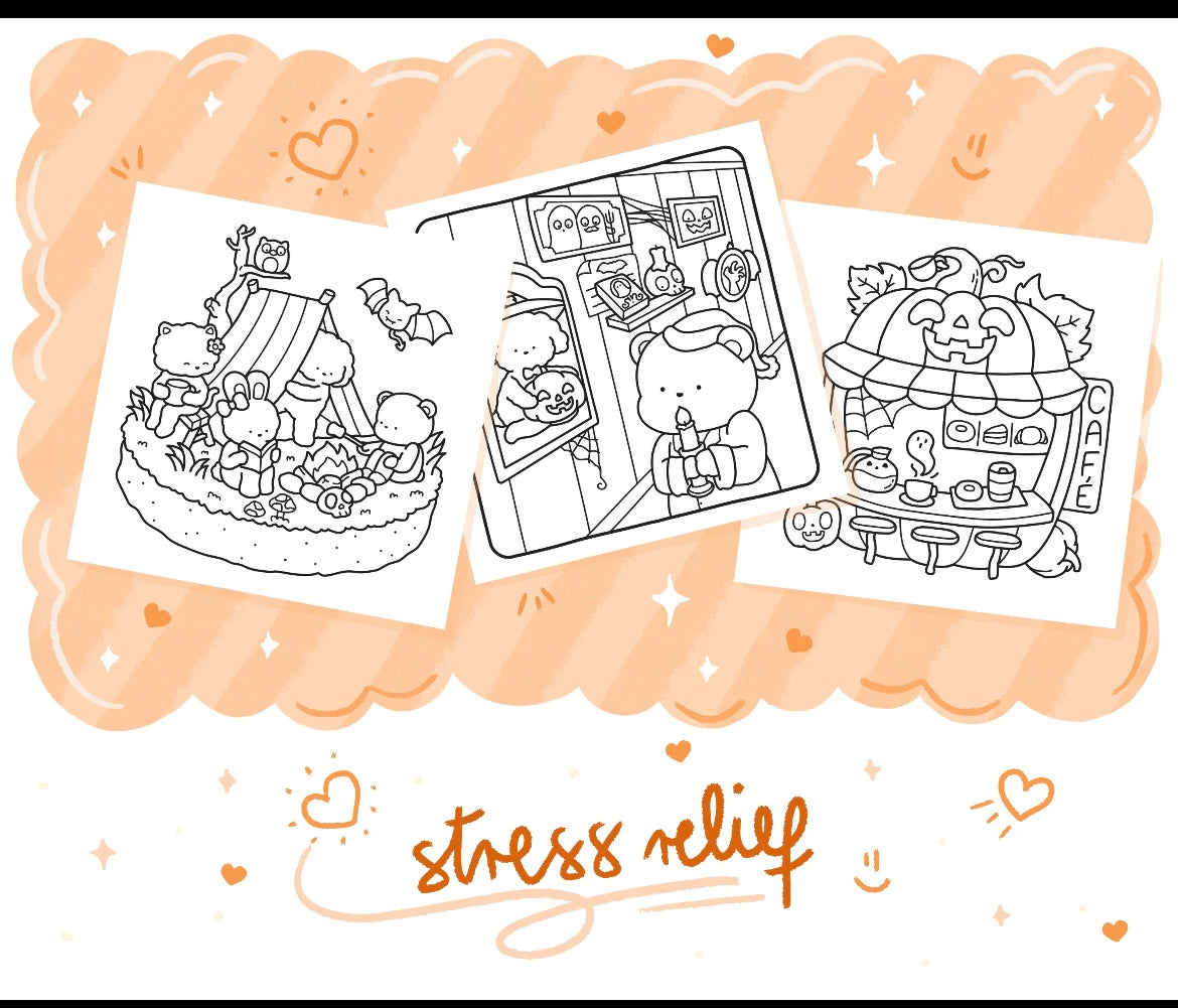 St. x Coloring Book - Spooky Corner