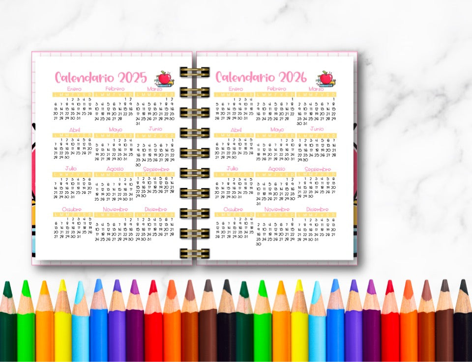 Doc. Mini Agenda Docente - Profe Cute