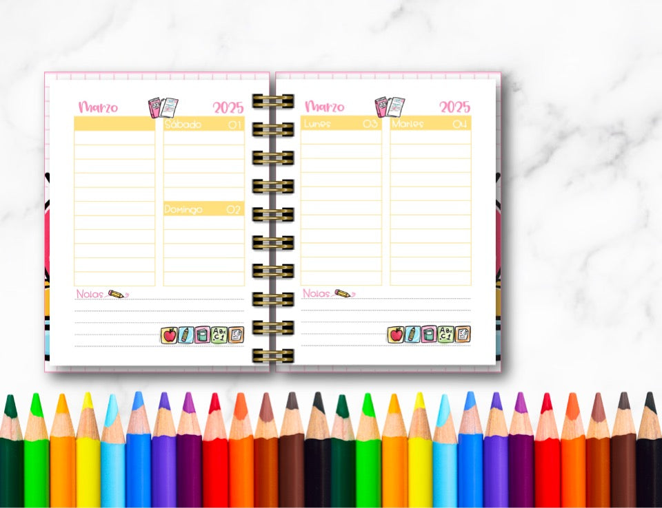 Doc. Mini Agenda Docente - Profe Cute