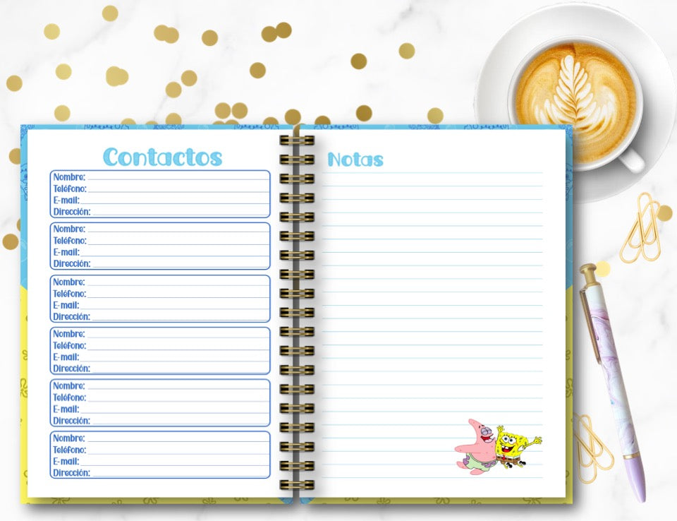 Agenda Bob Esponja S.