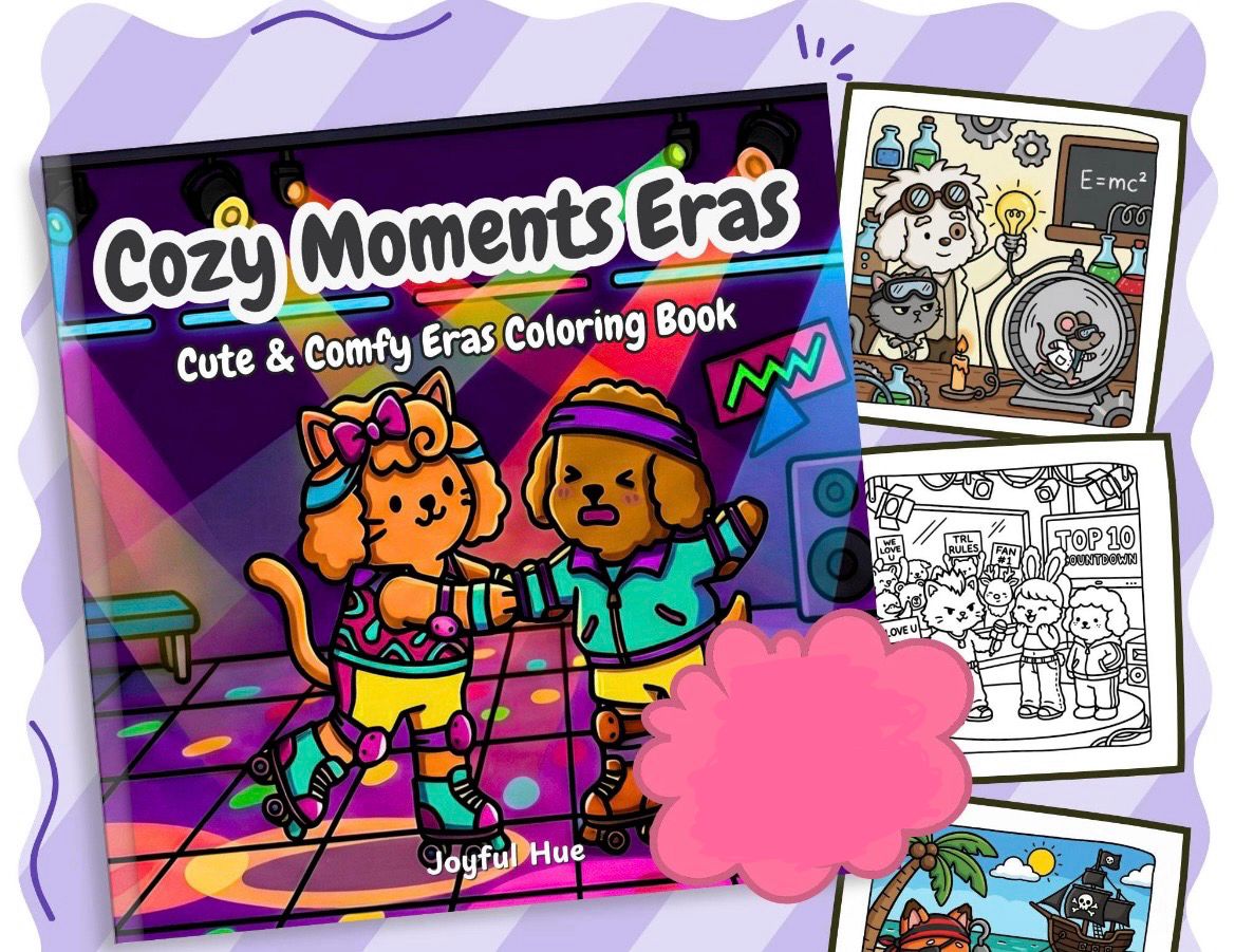 St. x Coloring Book - Cozy Moments Eras