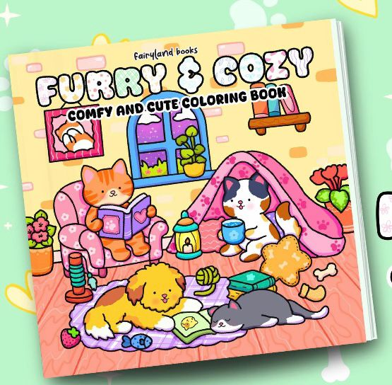St. x Coloring Book - Furry & Cozy