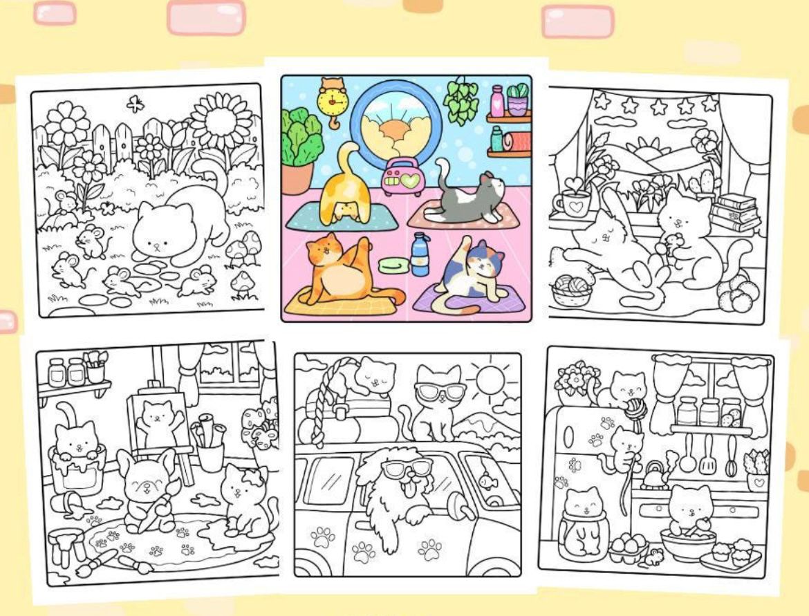 St. x Coloring Book - Furry & Cozy