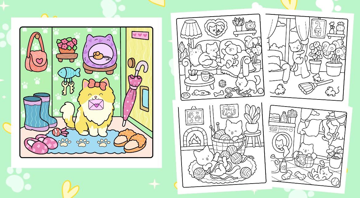 St. x Coloring Book - Furry & Cozy