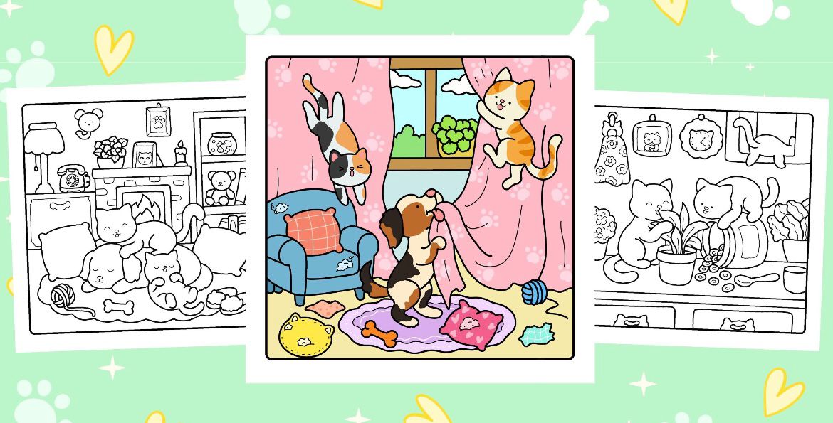 St. x Coloring Book - Furry & Cozy