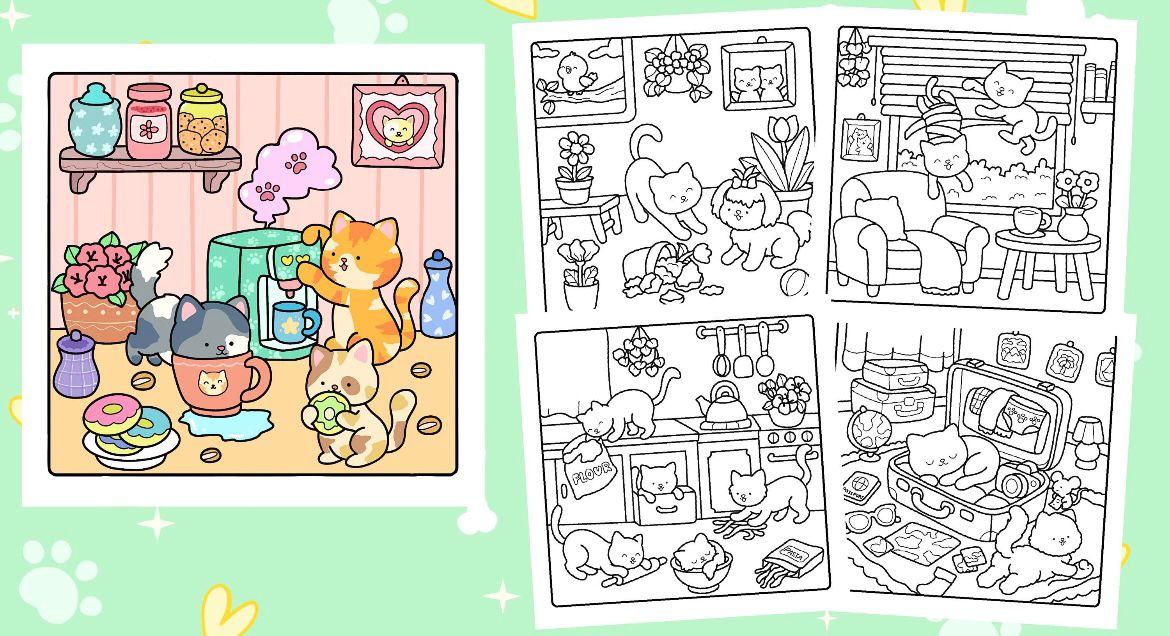 St. x Coloring Book - Furry & Cozy