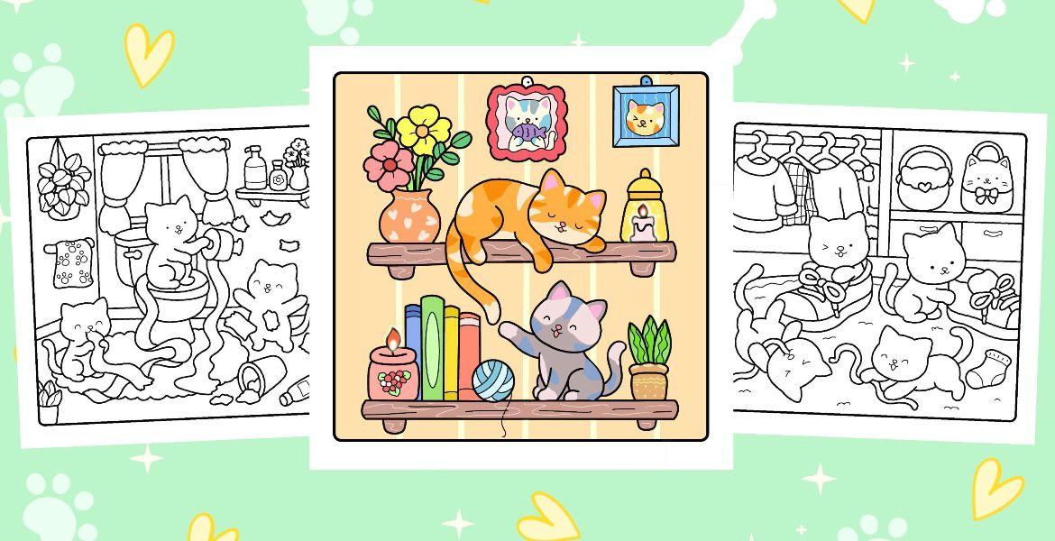 St. x Coloring Book - Furry & Cozy
