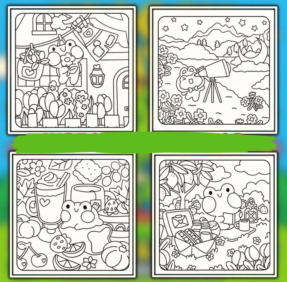 St. x Coloring Book - Froggy Days