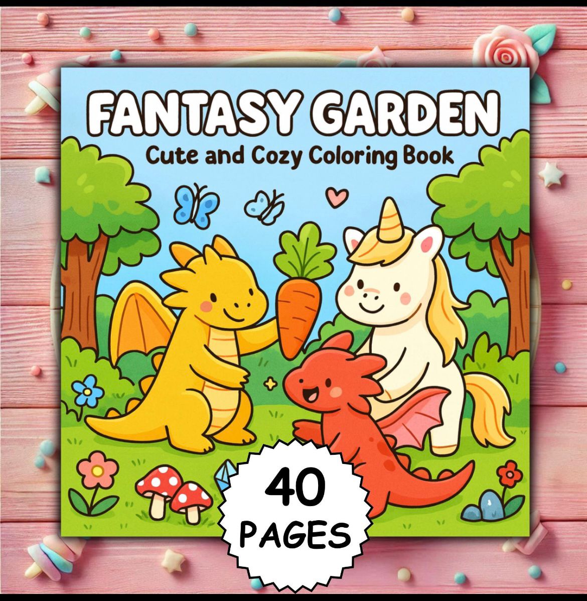 St. x Coloring Book - Fantasy Garden