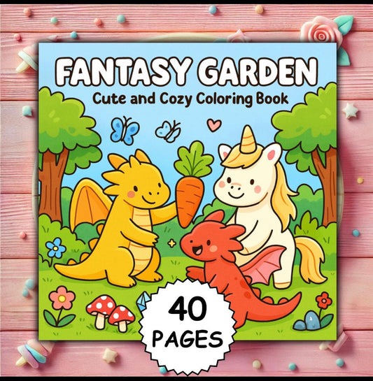 St. x Coloring Book - Fantasy Garden