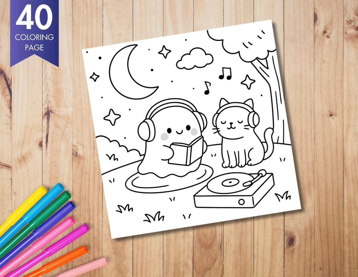 St. x Coloring Book - Spooky Whispers
