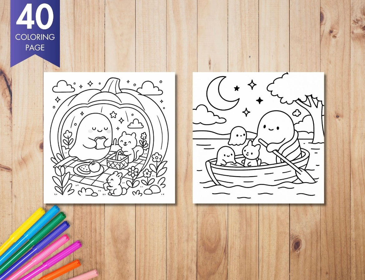 St. x Coloring Book - Spooky Whispers