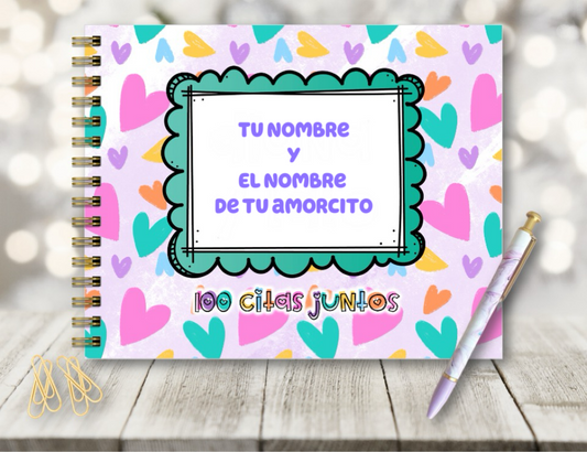 Álbum Nuestra Historia & 100 citas juntos.