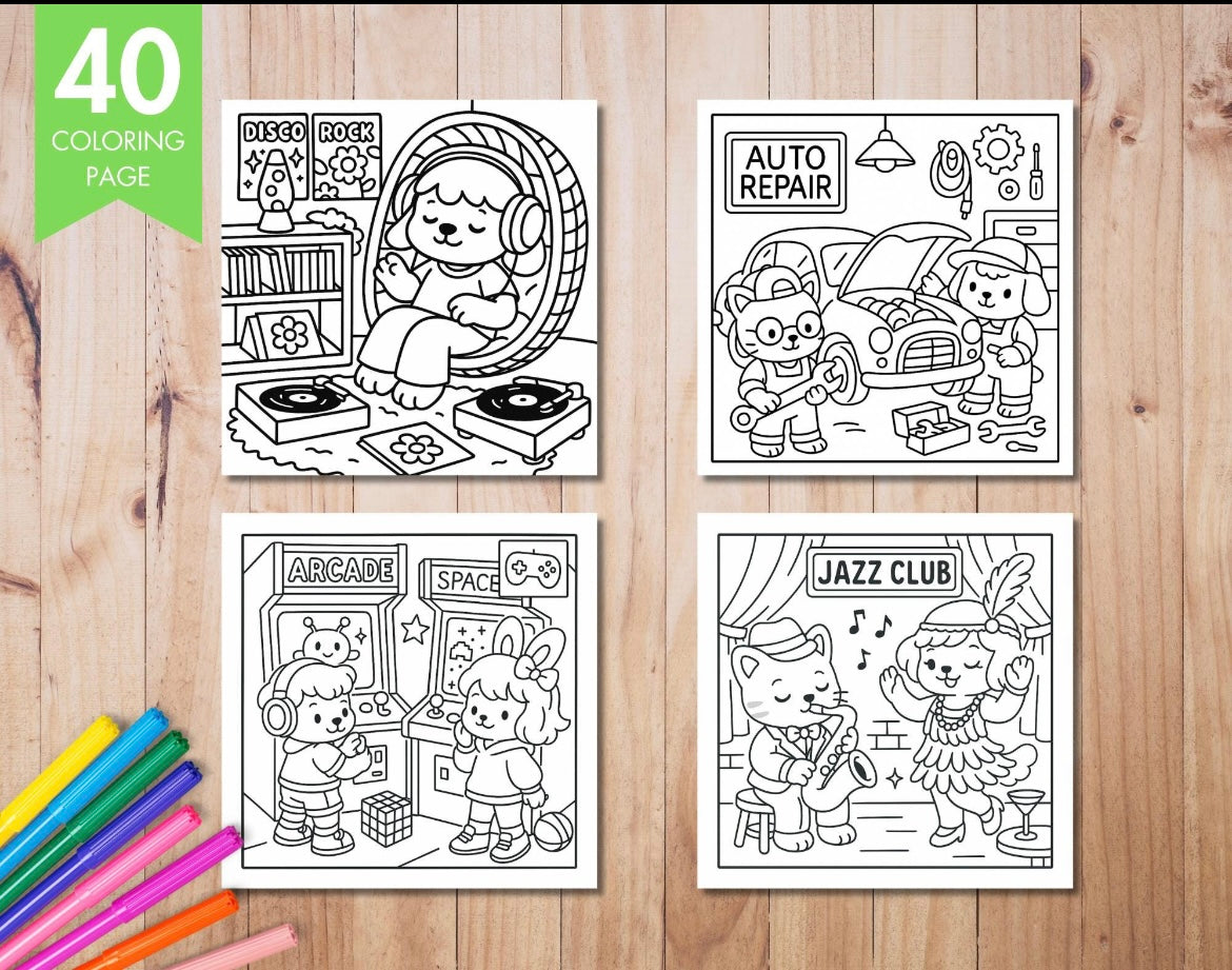 St. x Coloring Book - Cozy Eras