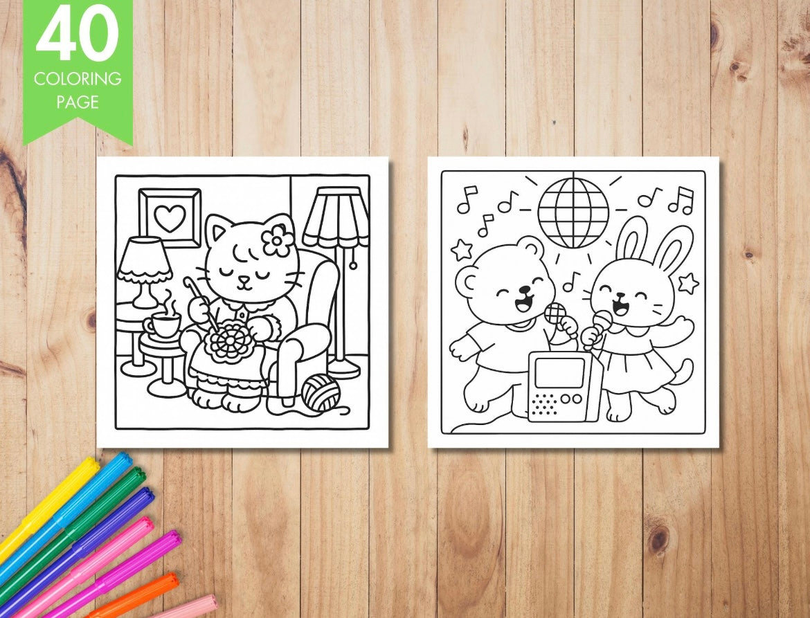 St. x Coloring Book - Cozy Eras