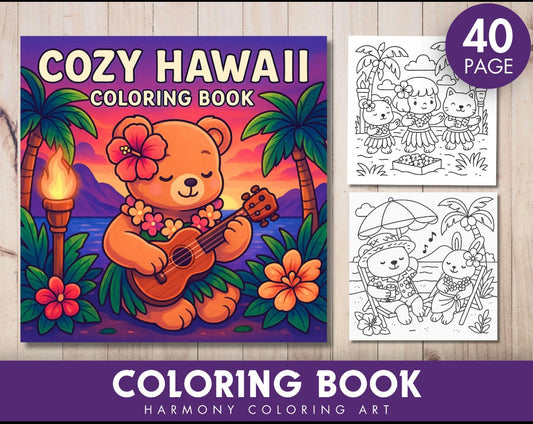 St. x Coloring Book - Cozy Hawaii
