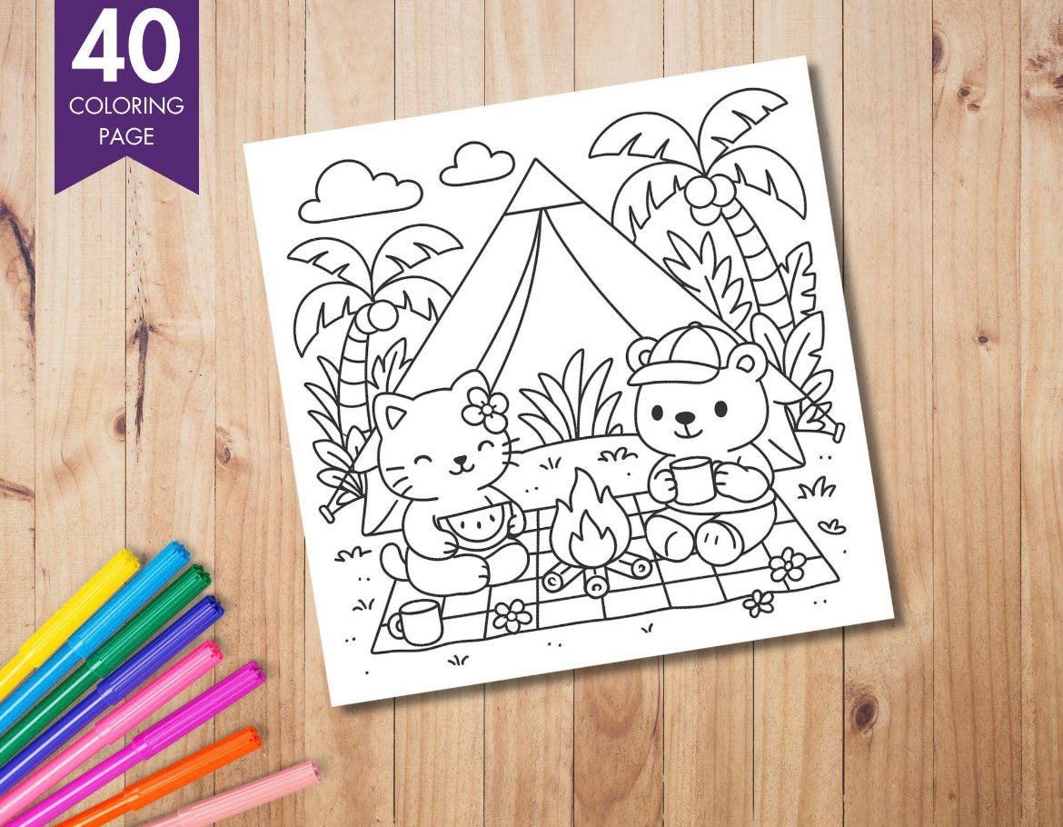St. x Coloring Book - Cozy Hawaii