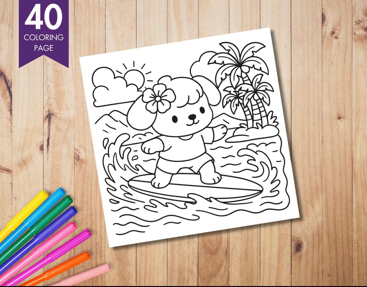 St. x Coloring Book - Cozy Hawaii