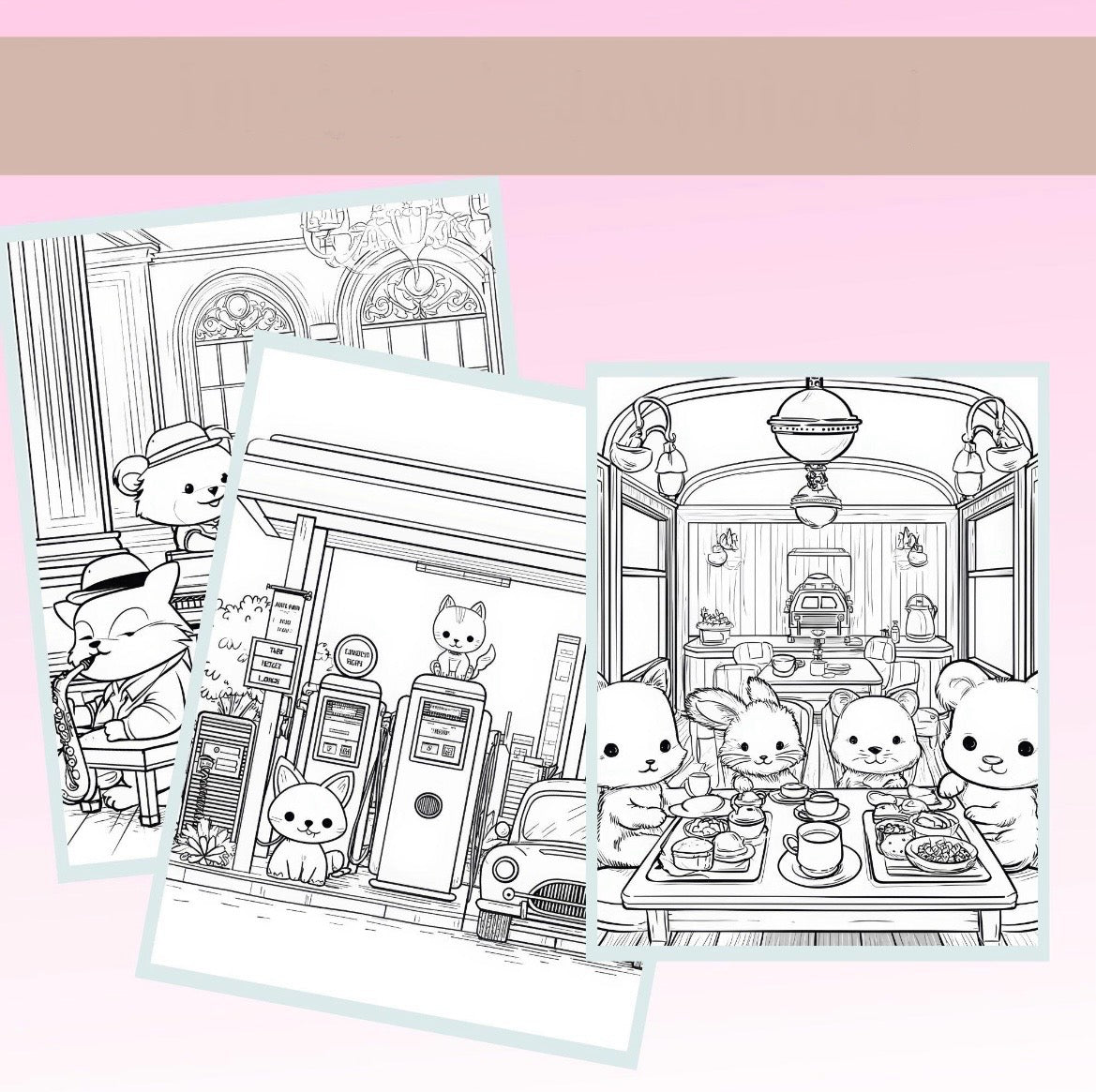 St. x Coloring Book - Cozy Cute