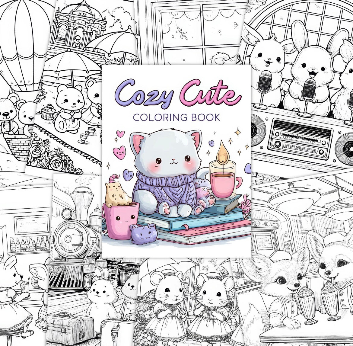 St. x Coloring Book - Cozy Cute