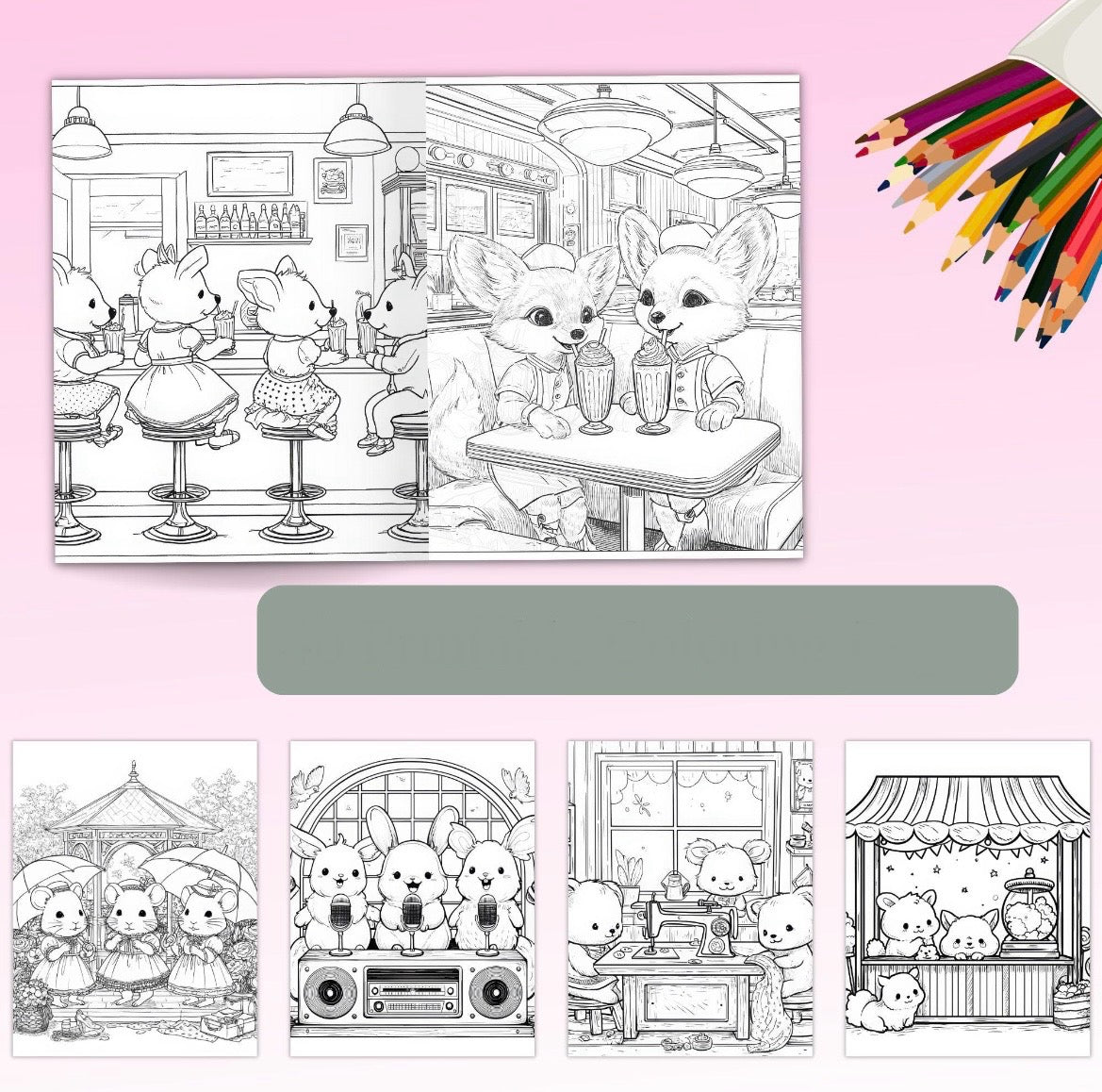 St. x Coloring Book - Cozy Cute