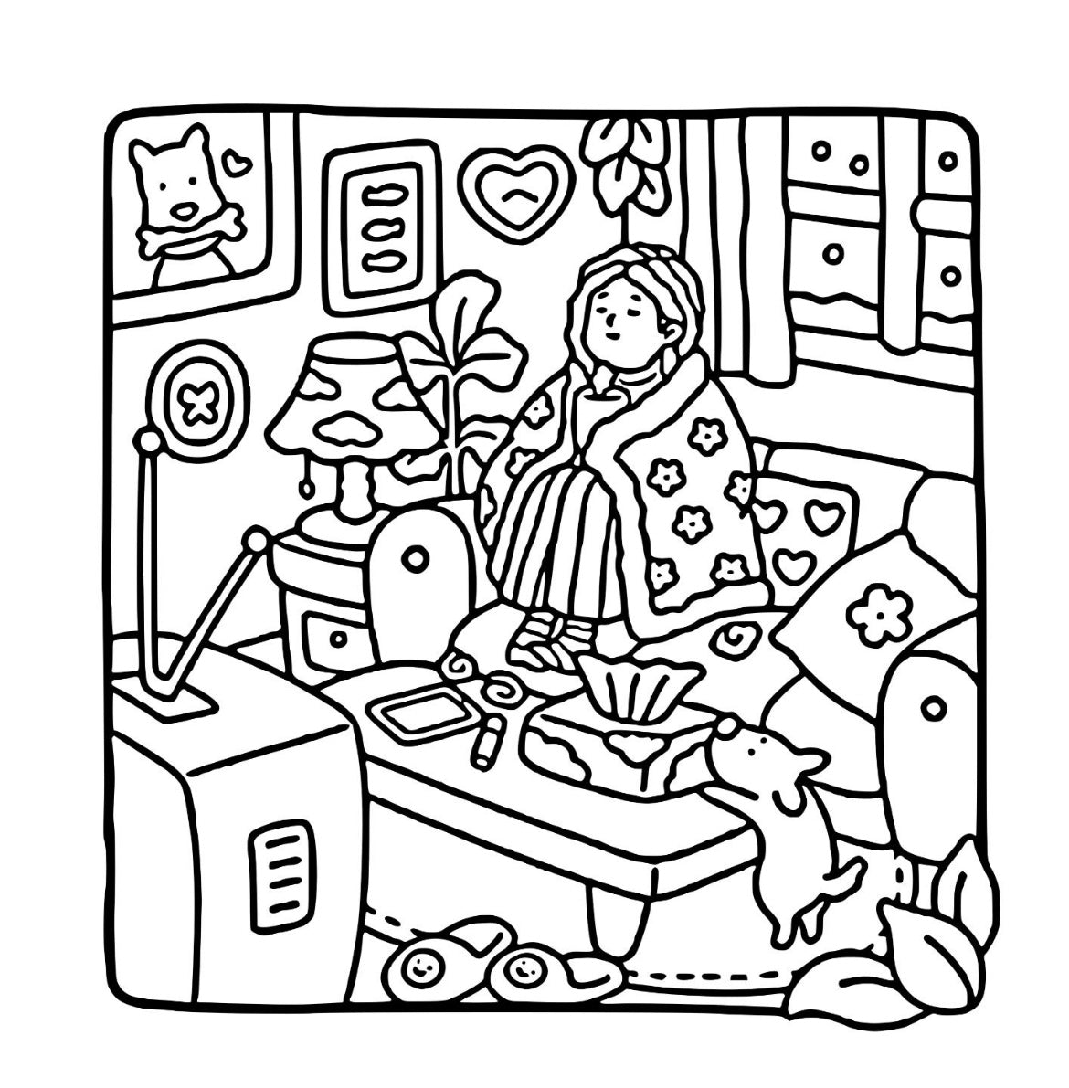St. x Coloring Book - Girl Moments