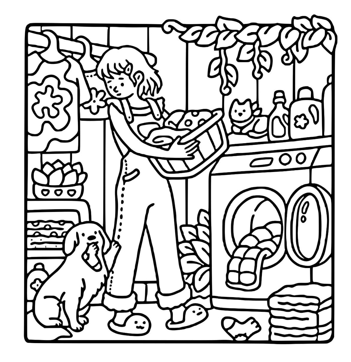 St. x Coloring Book - Girl Moments