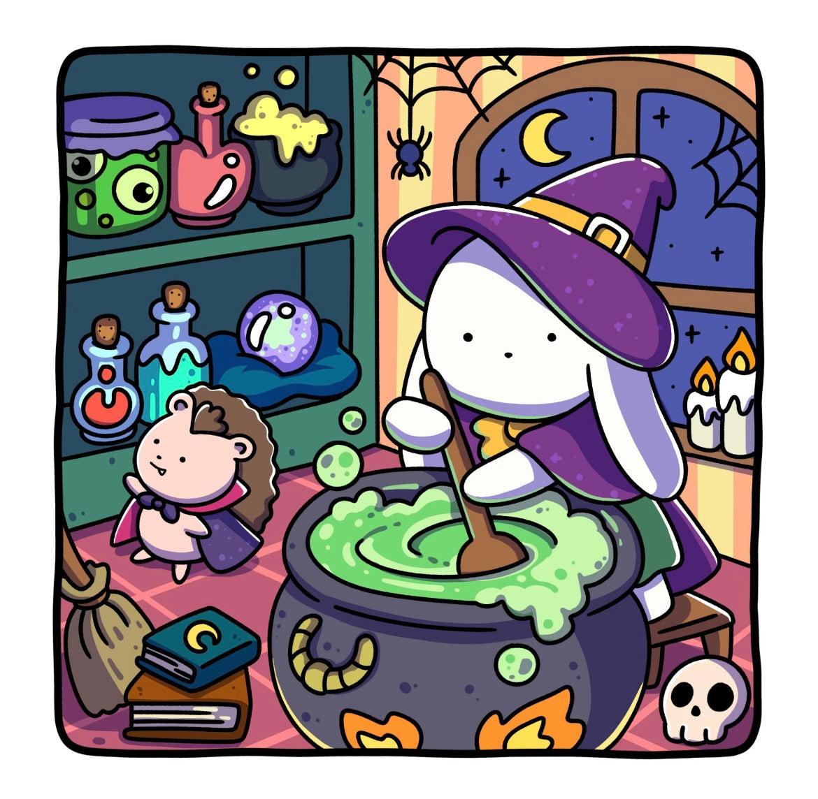 St. x Coloring Book - Spooky Friends