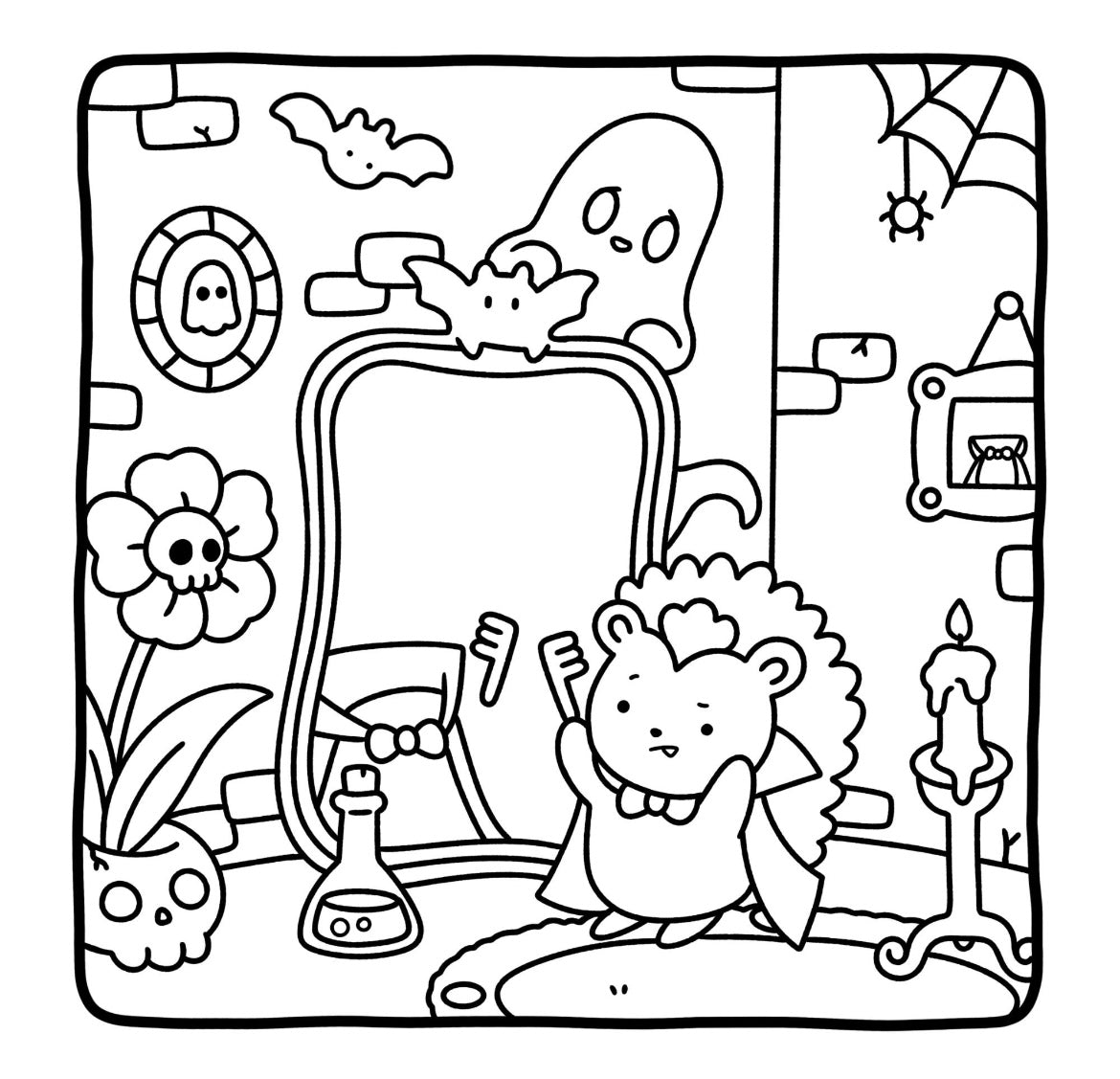 St. x Coloring Book - Spooky Friends