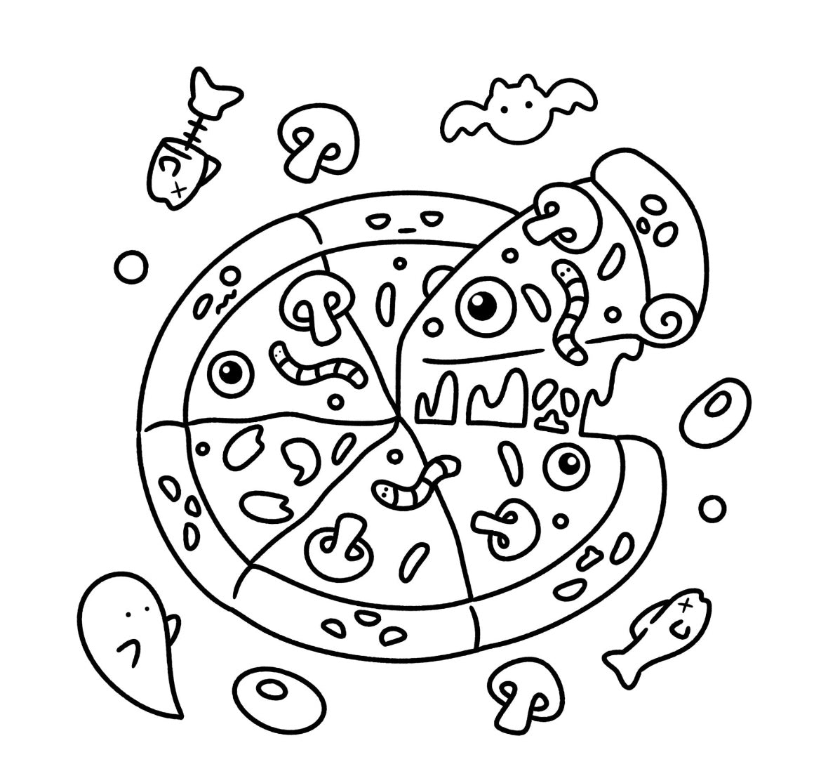 St. x Coloring Book - Spooky Friends