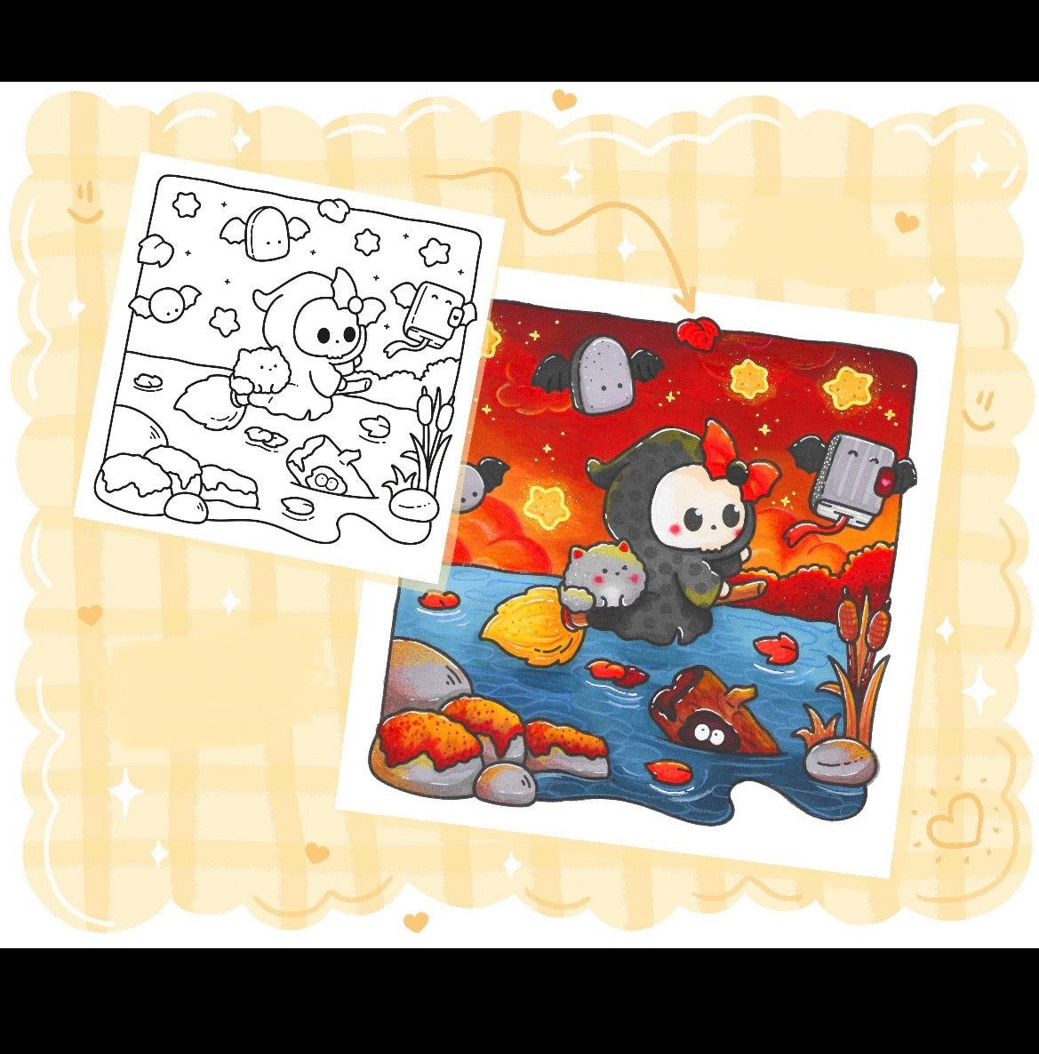 St. x Coloring Book - Cute Spookies