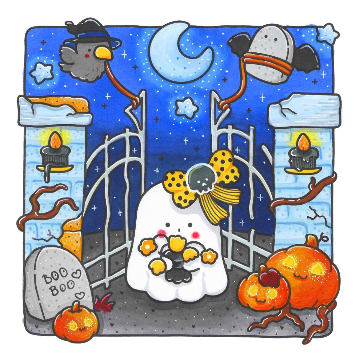St. x Coloring Book - Cute Spookies
