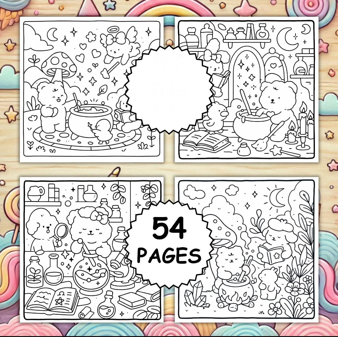 St. x Coloring Book - Magic Whimsy