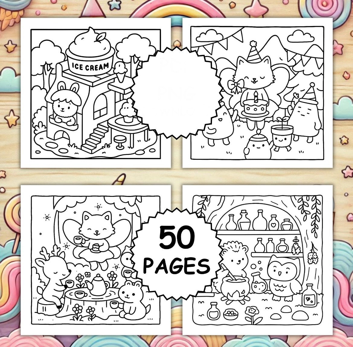 St. x Coloring Book - Mystical Buddies