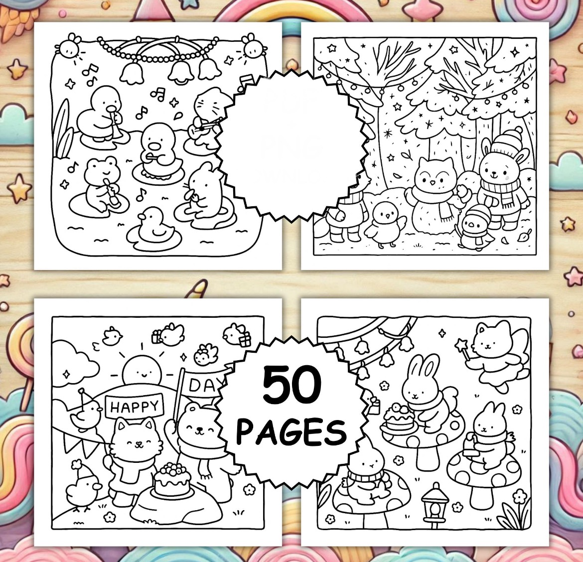 St. x Coloring Book - Mystical Buddies