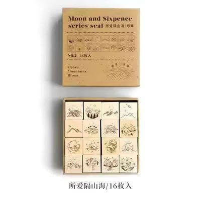 St. Sello Set "Moon & Sixpence Series Seal"