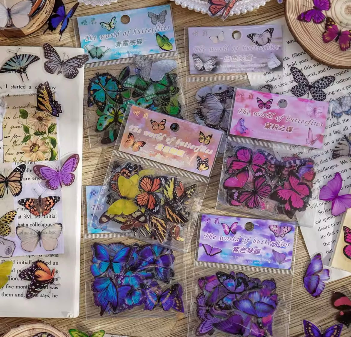 St. Stickers  "The World Of Butterflies"