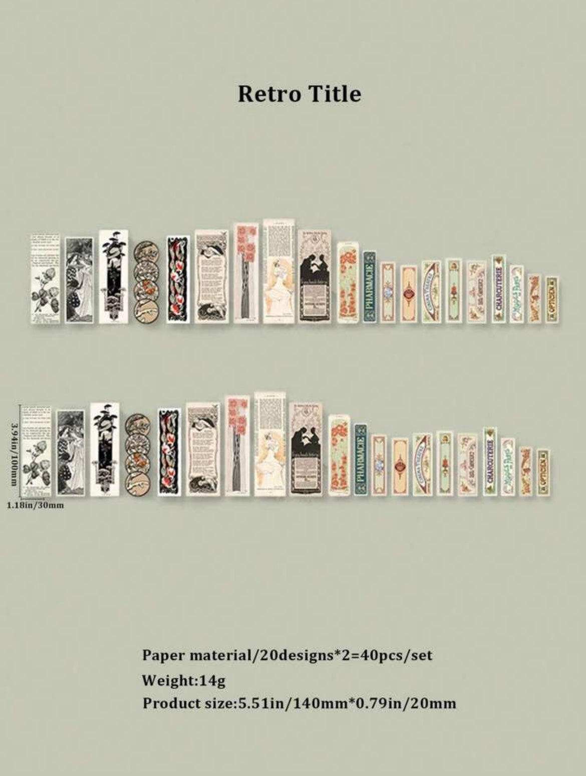 St. Stickers Deco Vintage