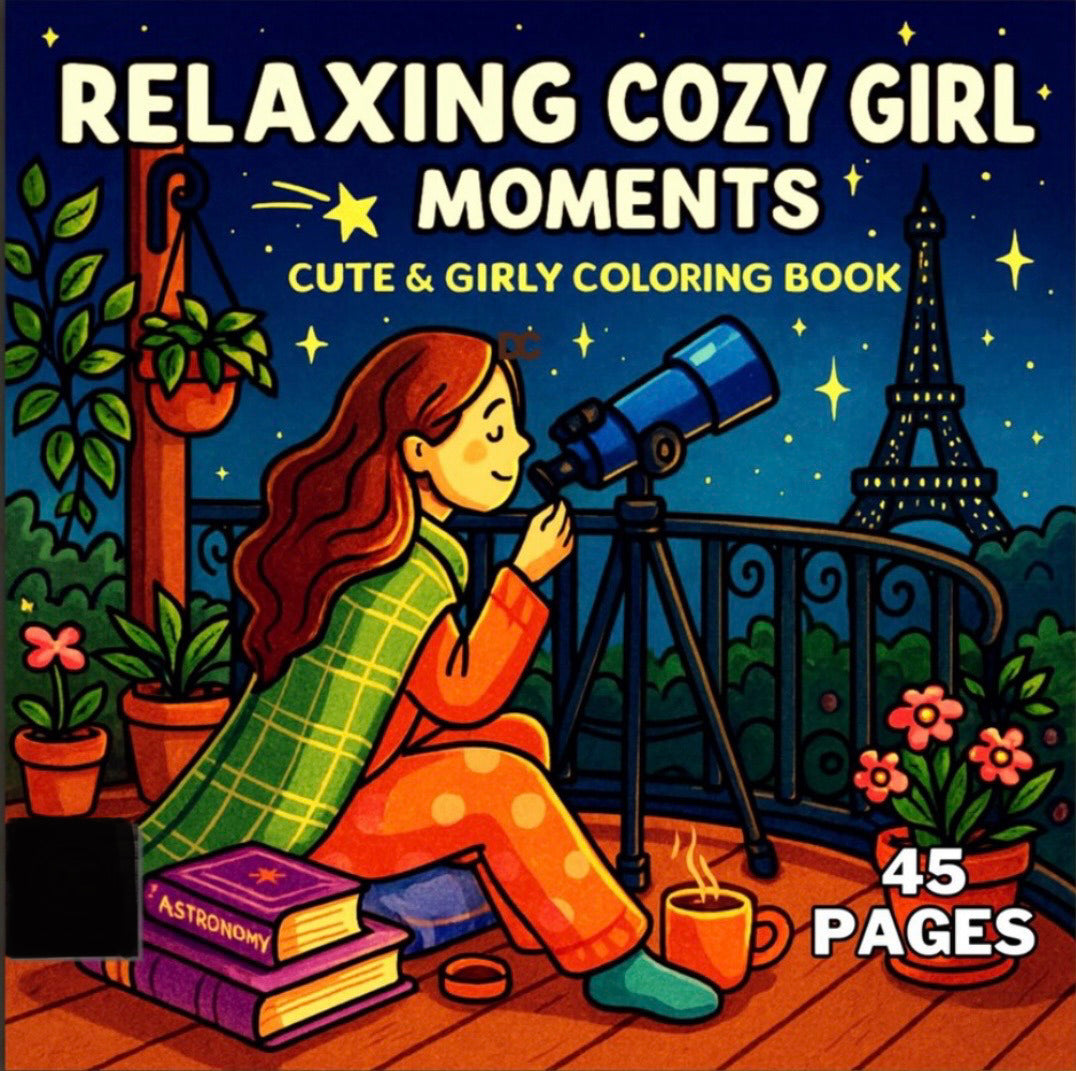 St. x Coloring Book - Relaxing Cozy Girl Moments