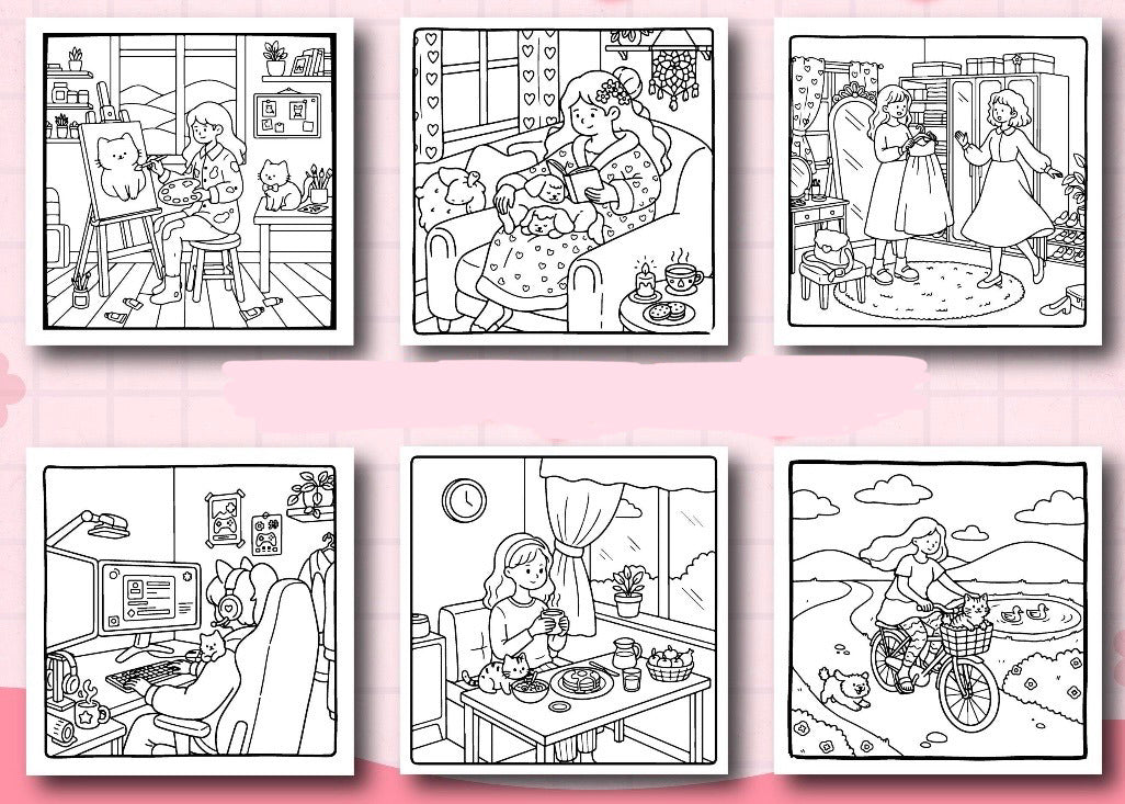 St. x Coloring Book - Girl Moments Vol. 2