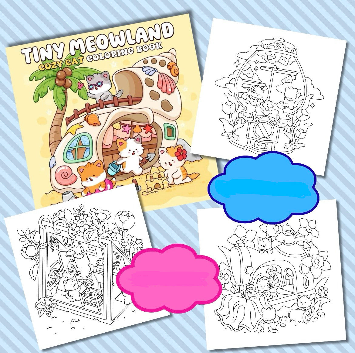 St. x Coloring Book - Tiny Meowland
