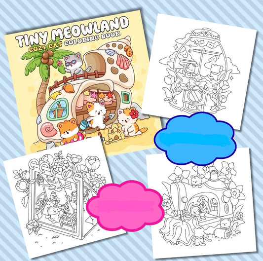 St. x Coloring Book - Tiny Meowland