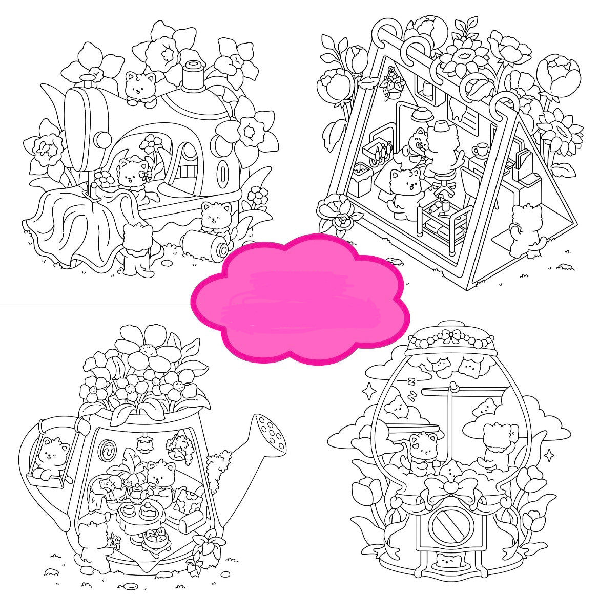 St. x Coloring Book - Tiny Meowland