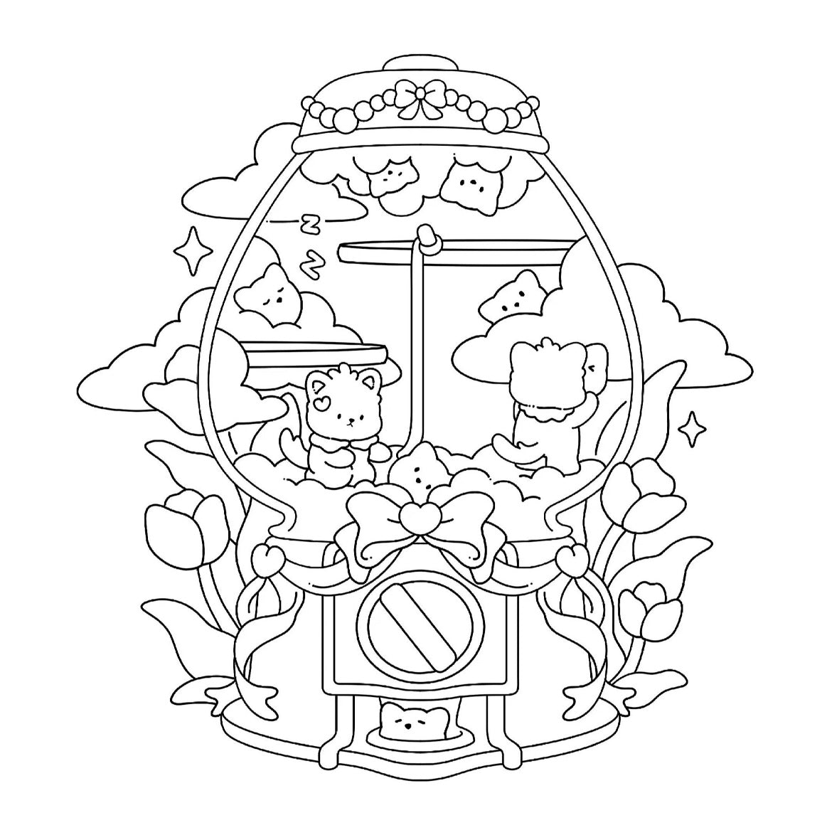 St. x Coloring Book - Tiny Meowland