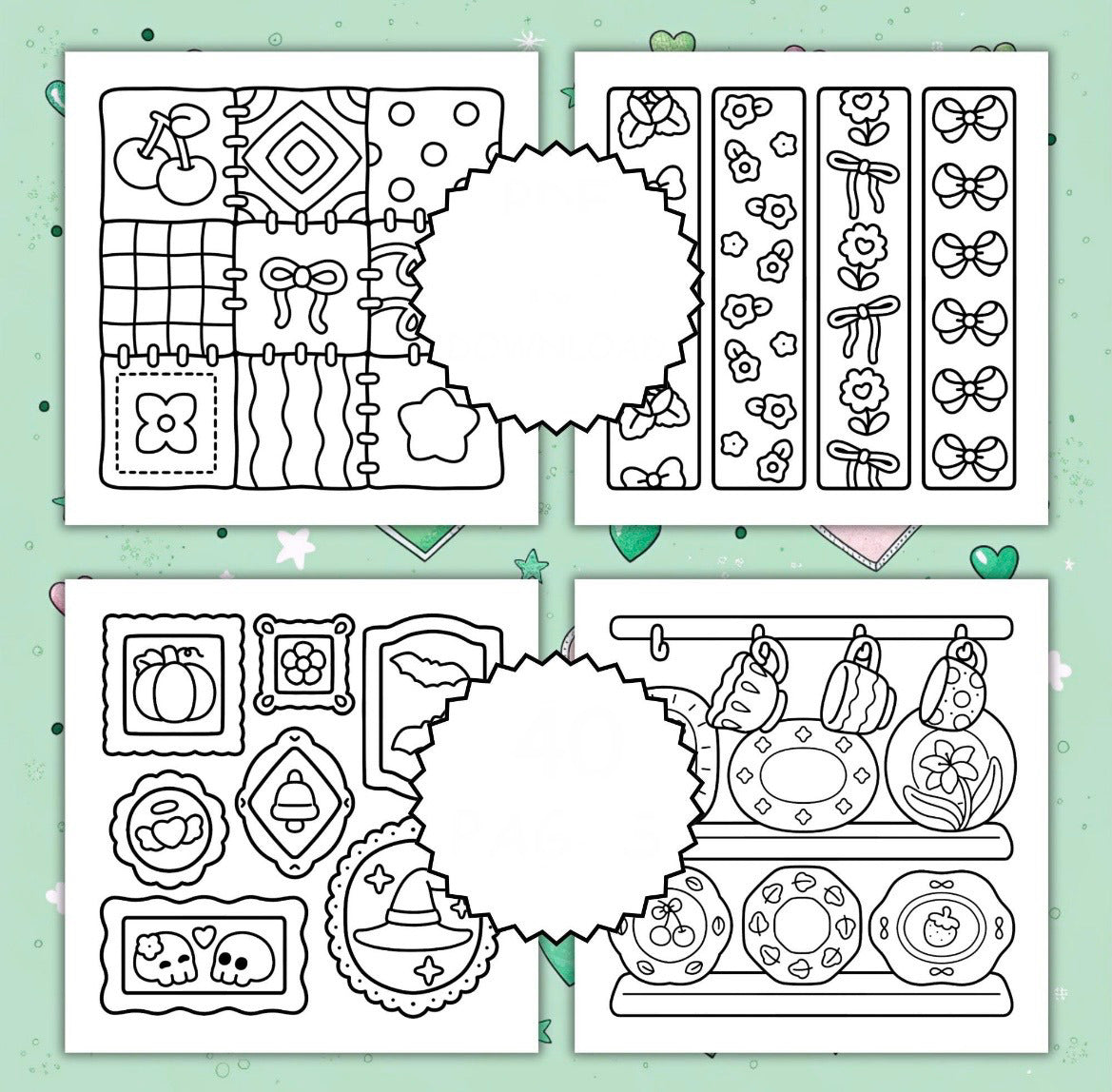 St. x Coloring Book - Cutie Patterns
