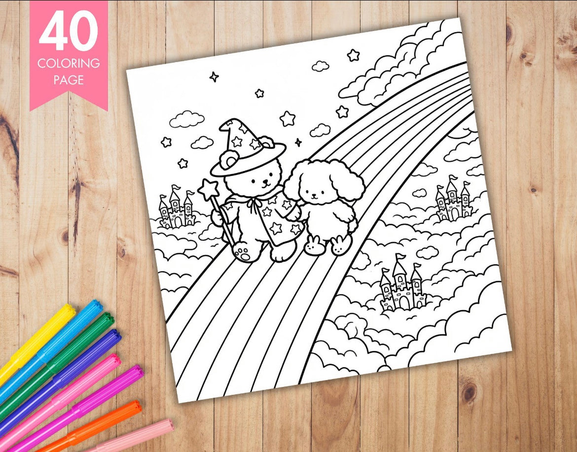 St. x Coloring Book - Fuzzy Fantasy